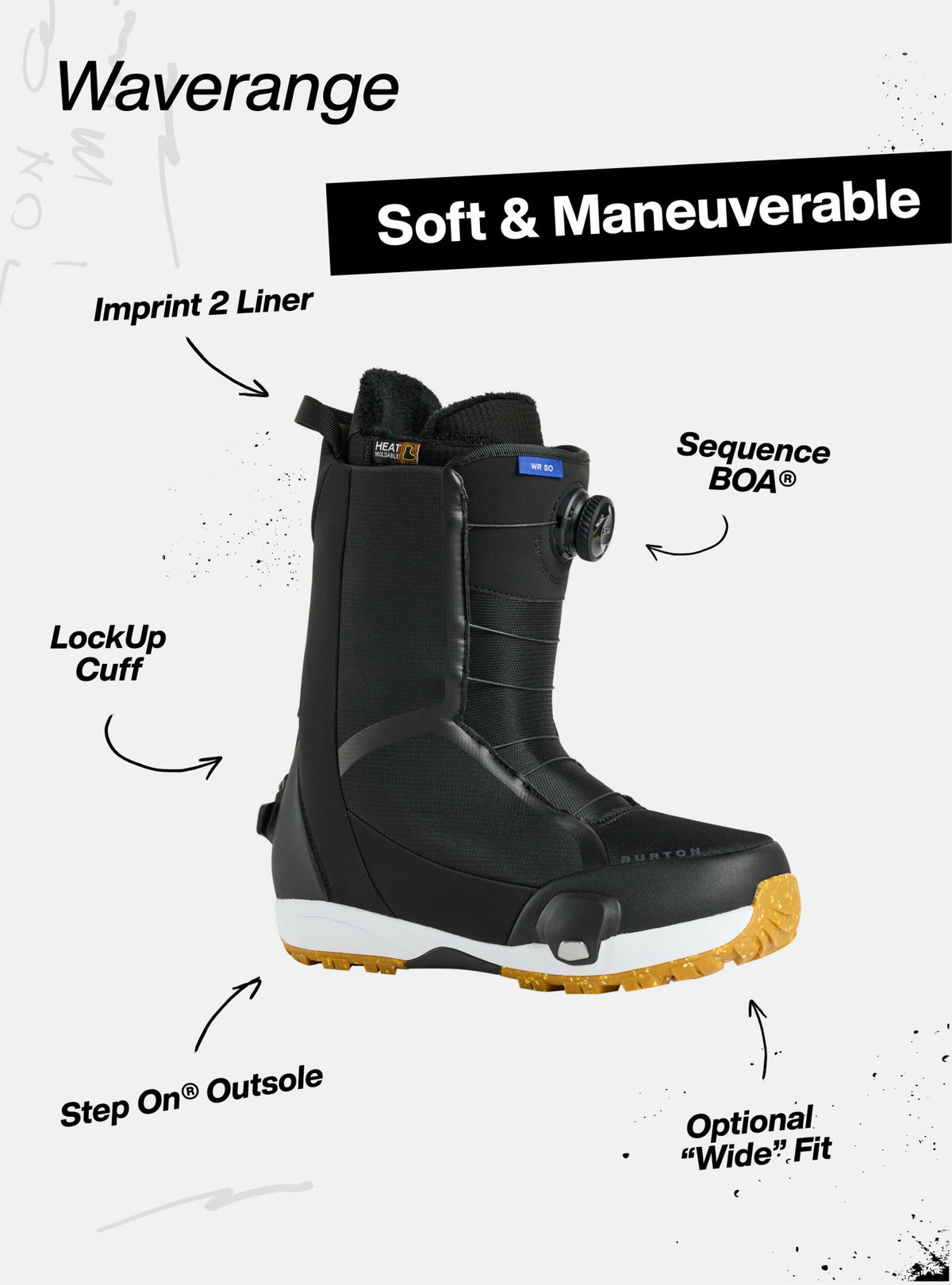 Women's Burton Waverange Step On® Snowboard Boots 2027 - Burton