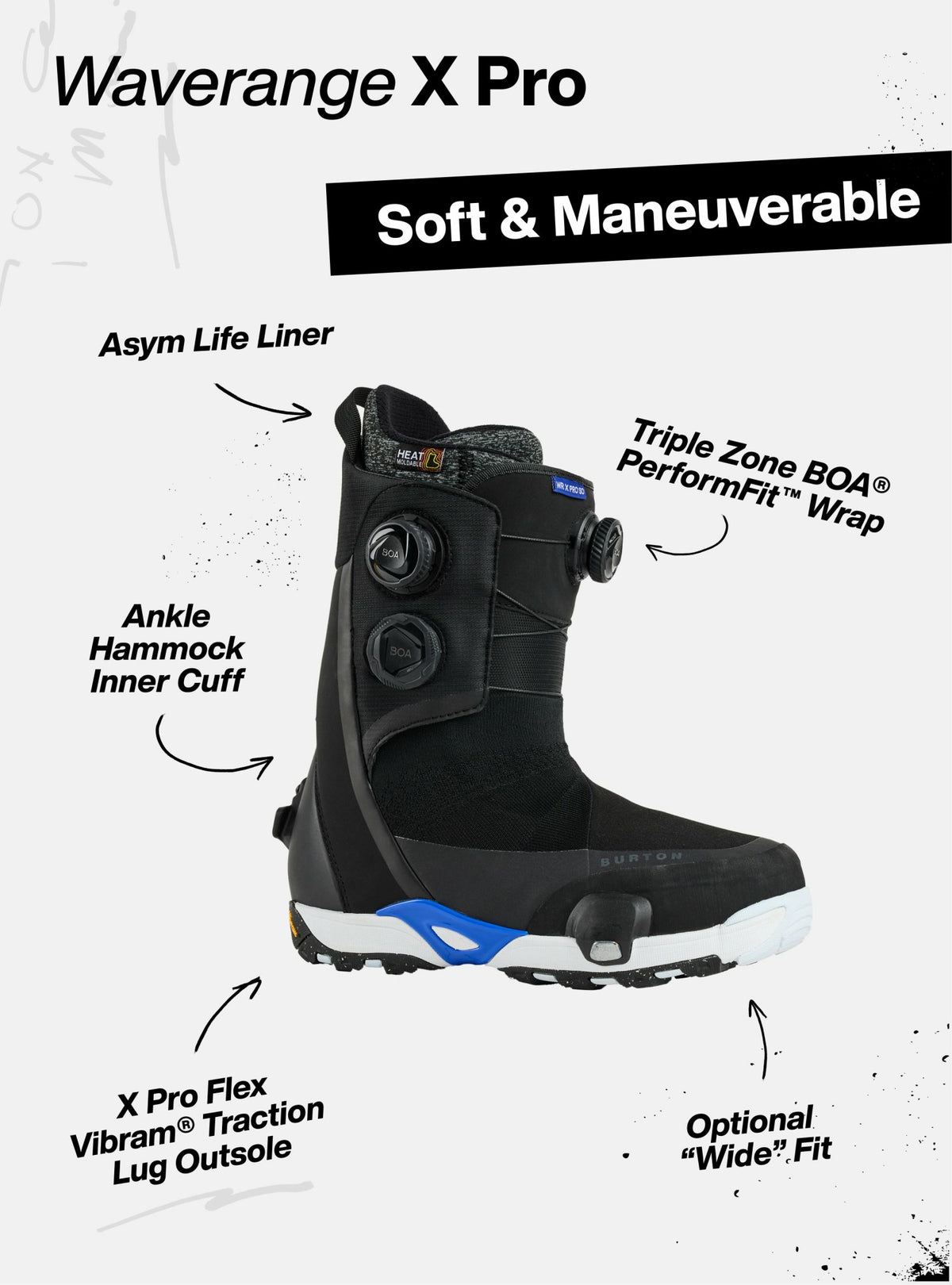 Men's Burton Waverange X Pro Step On® Snowboard Boots - Burton