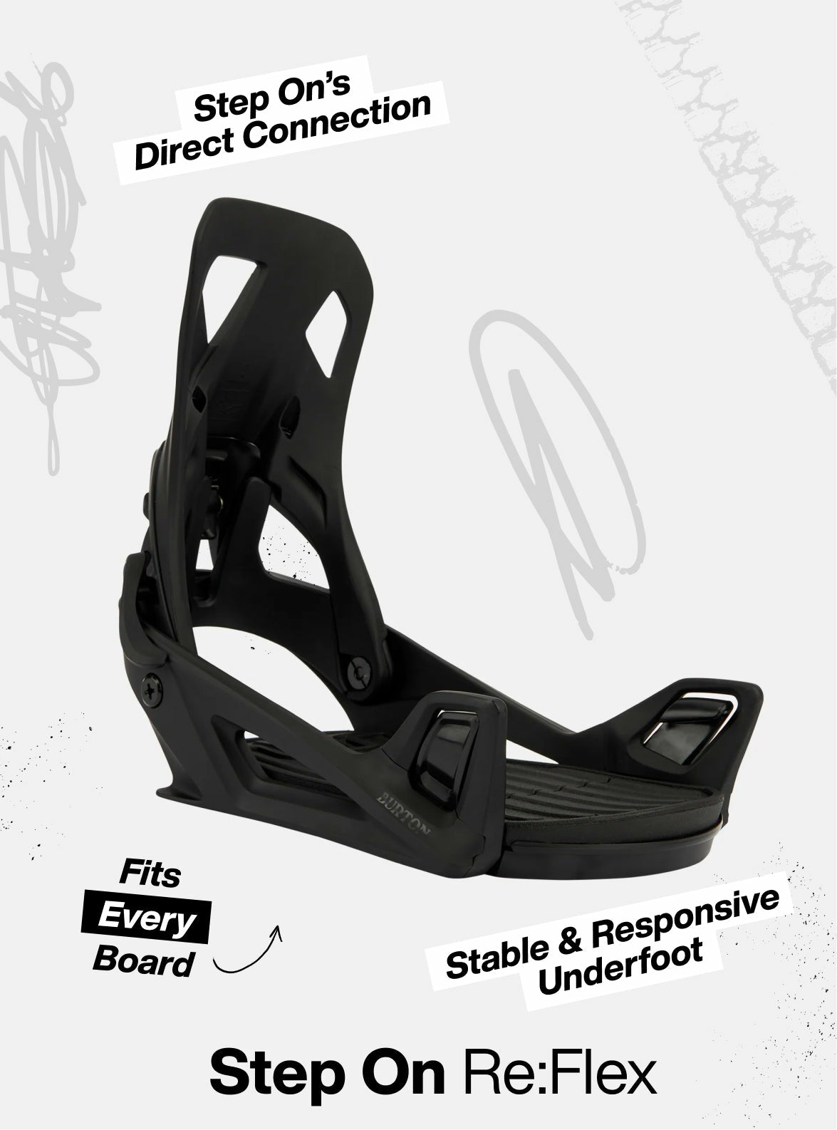 Kids' Burton Step On® Smalls Re:Flex Snowboard Bindings 2027 - Burton