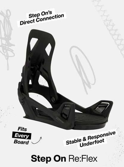 Kids' Burton Step On® Smalls Re:Flex Snowboard Bindings 2027 - Burton