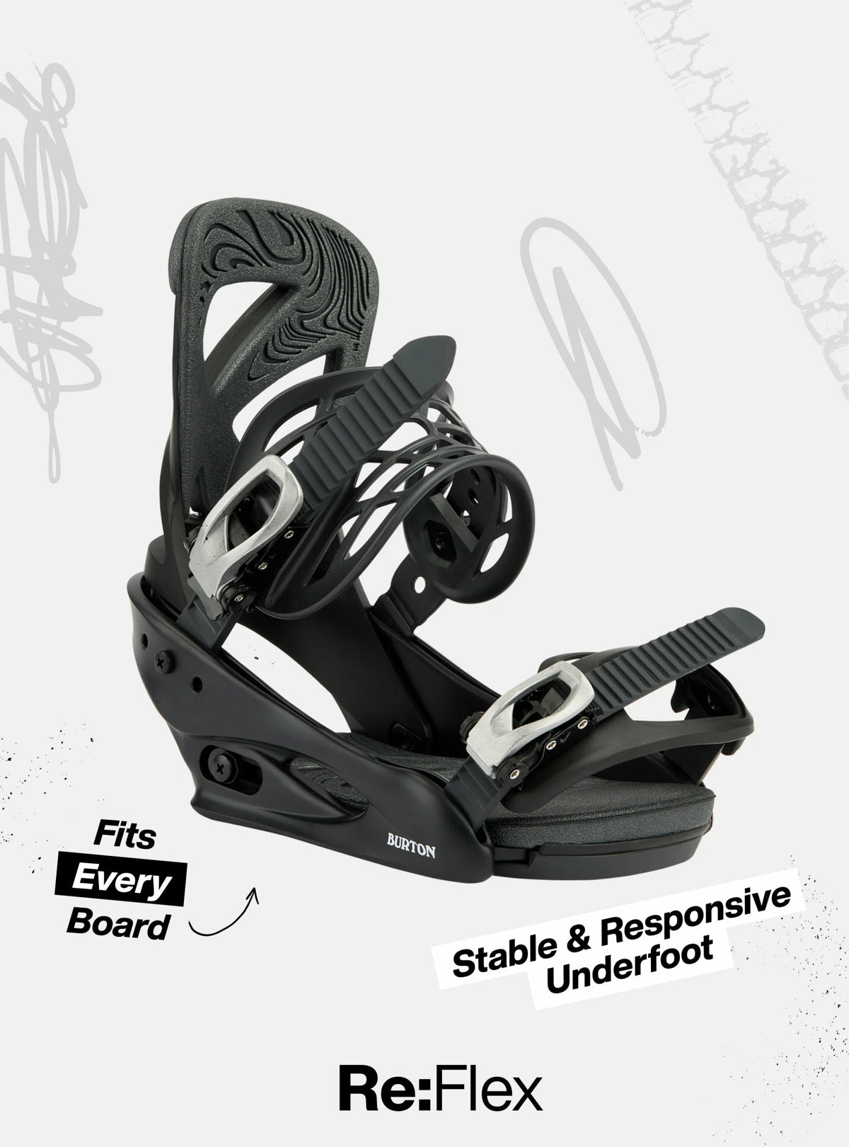 Men's Burton Genesis Re:Flex Snowboard Bindings 2027 - Burton