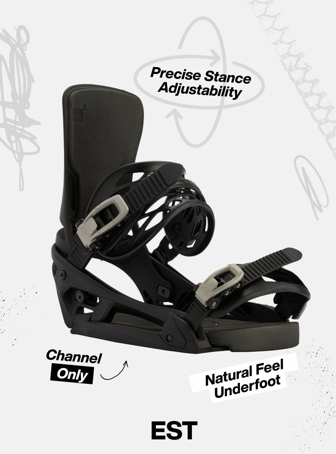 Men's Burton Cartel EST® Snowboard Bindings 2027 - Burton
