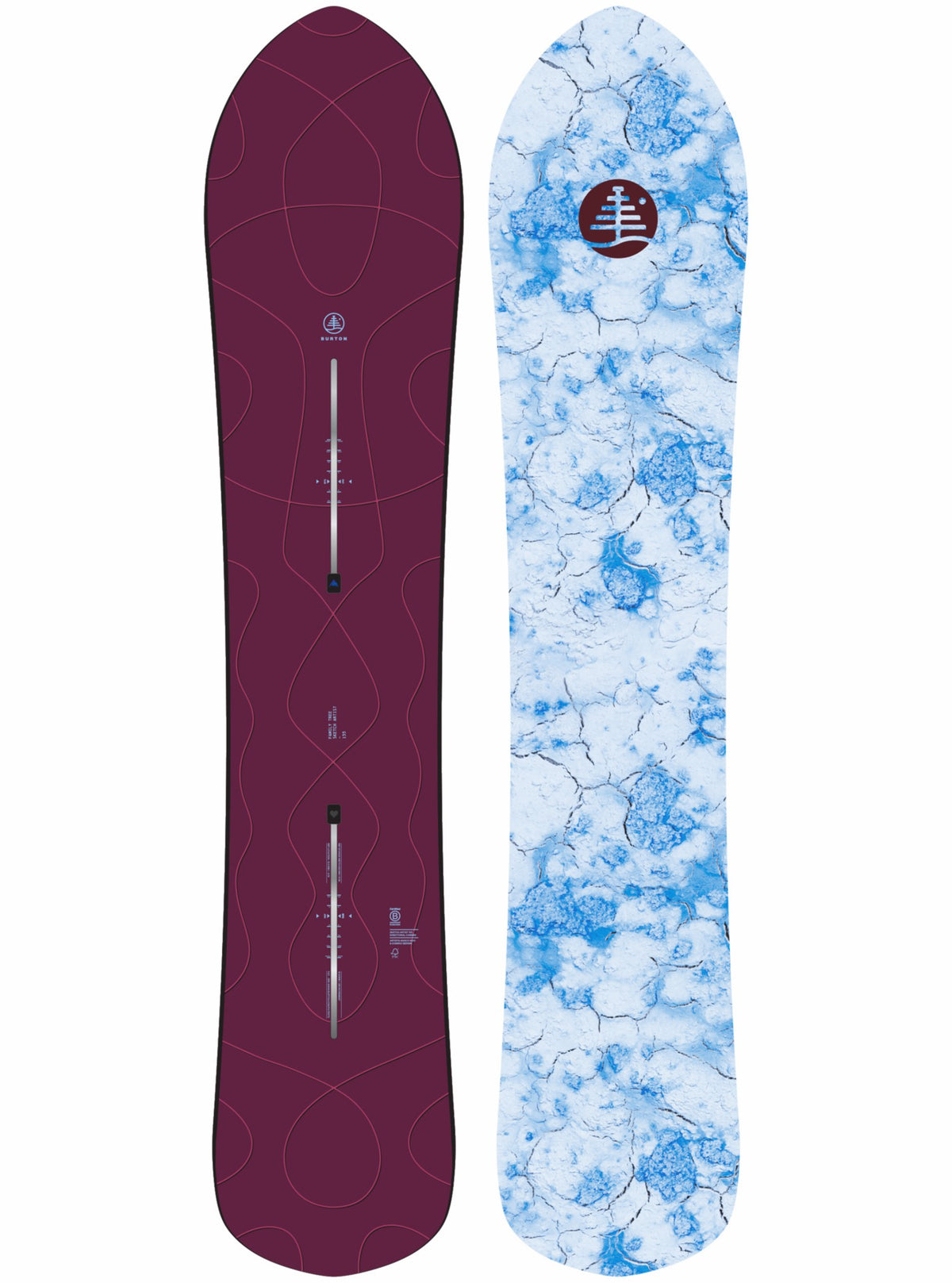 Burton Family Tree Sketch Artist Camber Snowboard - Burton