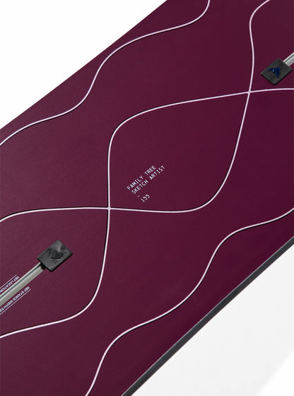 Burton Family Tree Sketch Artist Camber Snowboard - Burton