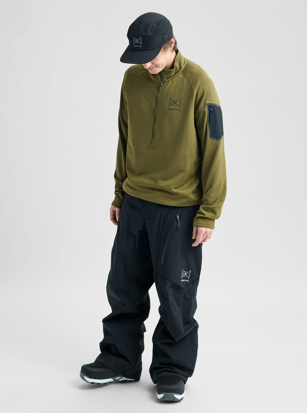 Men's Burton [ak]® Helium Grid Half-Zip Fleece 2027 - Burton