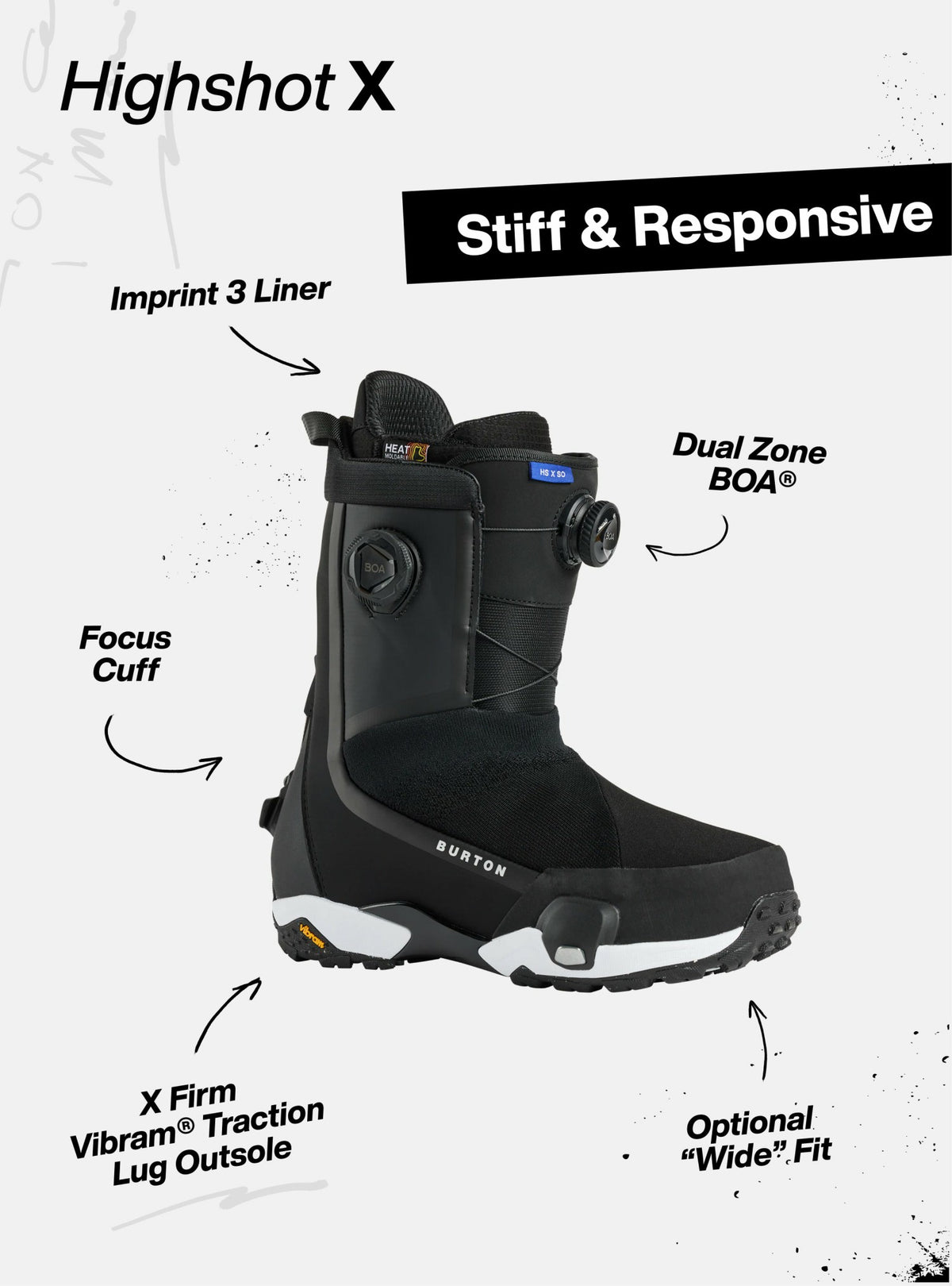 Women's Burton Highshot X Step On® Snowboard Boots 2026 - Burton