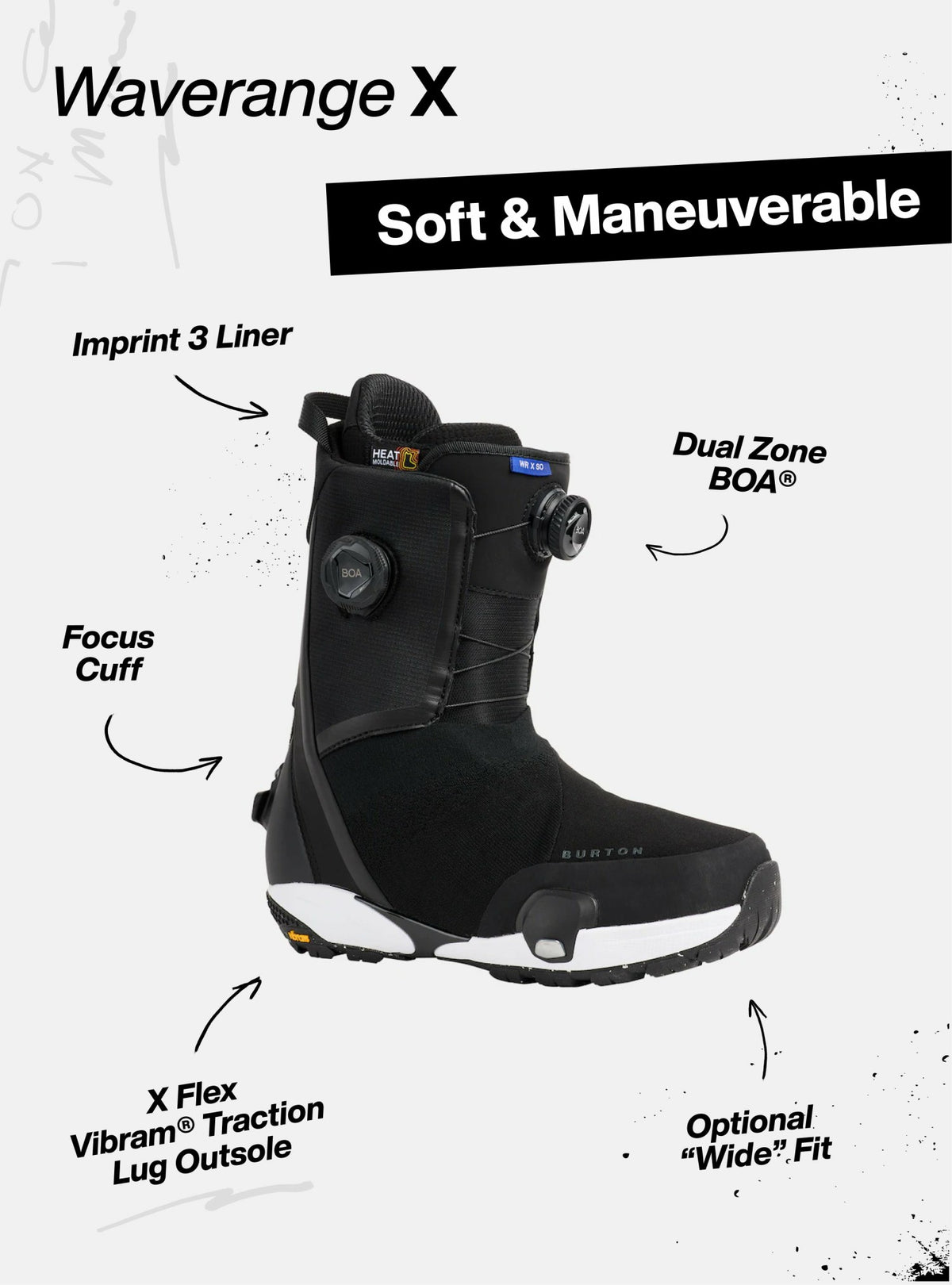 Men's Burton Waverange X Step On® Snowboard Boots 2026 - Burton