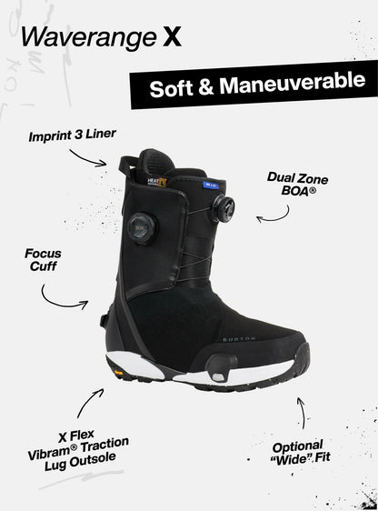 Men's Burton Waverange X Step On® Snowboard Boots 2026 - Burton