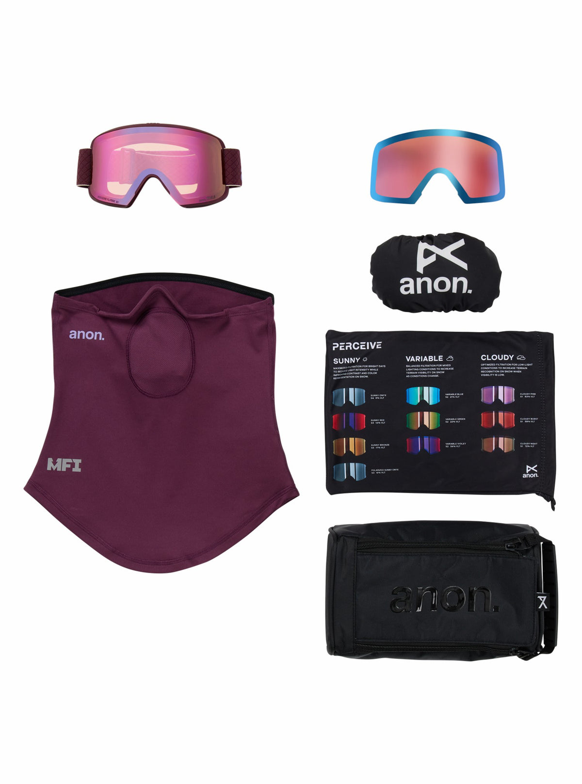 Anon M6S Goggles + Bonus Lens + MFI® Face Mask 2026 - Burton