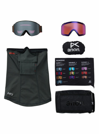 Anon M4S Goggles (Cylindrical) + Bonus Lens + MFI® Face Mask 2026 - Burton
